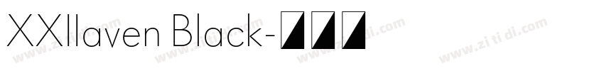 XXIIaven Black字体转换